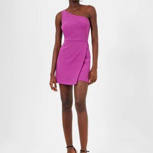 French Connection Whisper One Shoulder Mini Dress